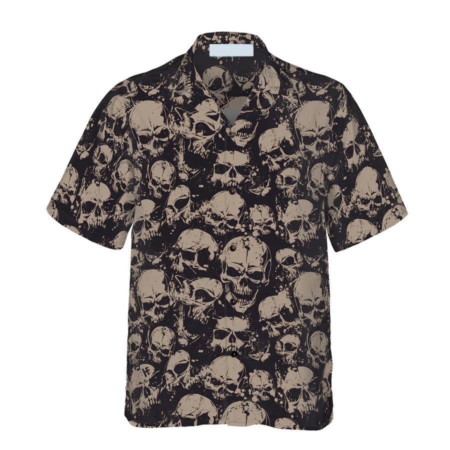 Skull And Cool Hawaiian Shirt For Men, Summer Gift, Gift For Skull Lover