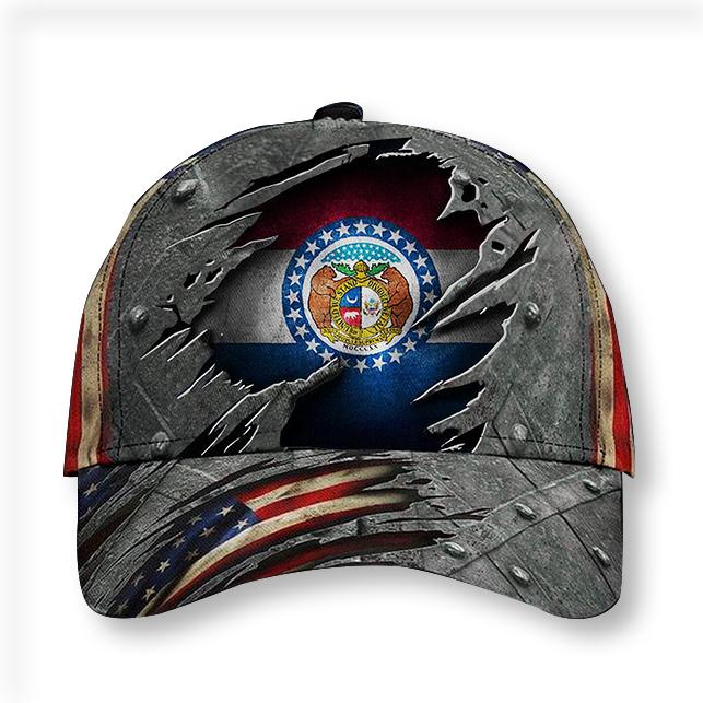 Missouri State Flag Hat 3D Printed A …