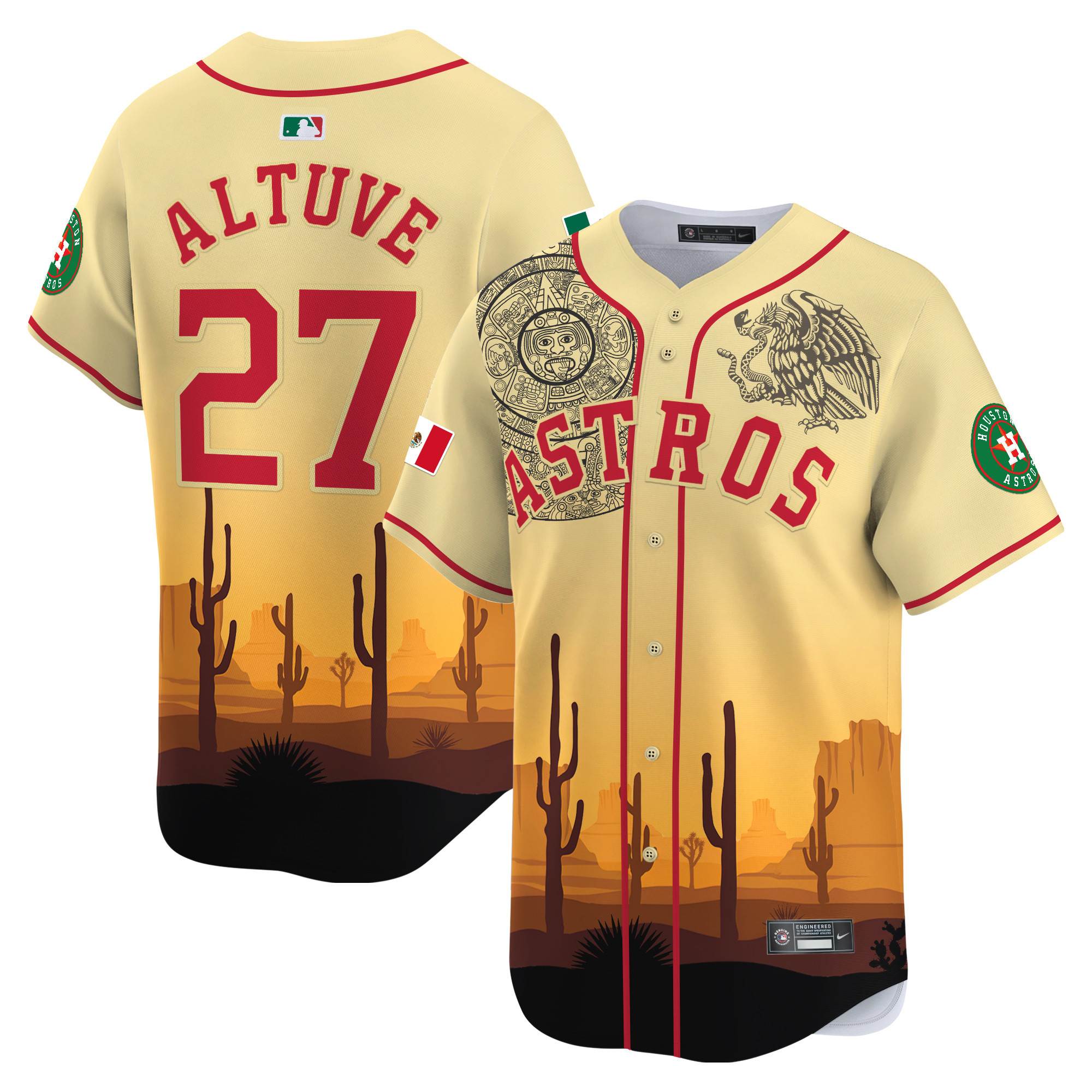 Astros Mexico Vapor Premier Limited Jersey V4 – Printed