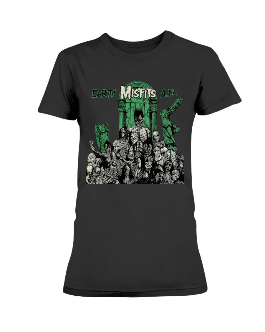 1980S The Misfits Beware Vintage Concert Tour Rare Punk Rock Ladies T Shirt 081721