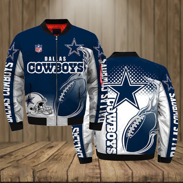 Dallas Cowboys Rugby Cap 3D Bomber Jacket