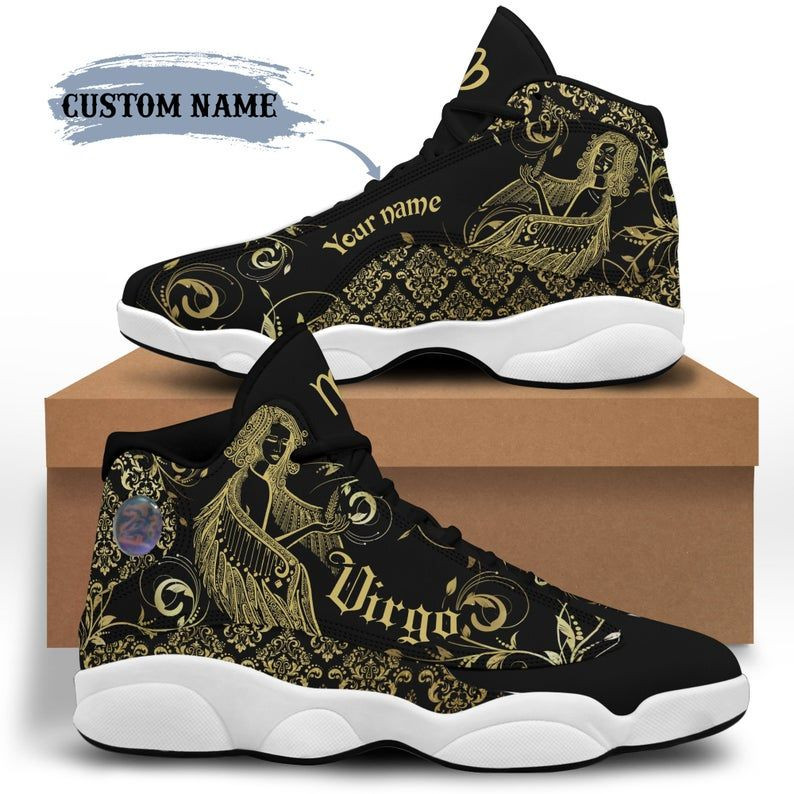 Personalized Shoes Cancer Shoes ,Jd13 Shoes, Virgo Zodiac Sneakers, Vegan Leather Shoes, Custom Shoes, Casual Shoes Birthday Gift