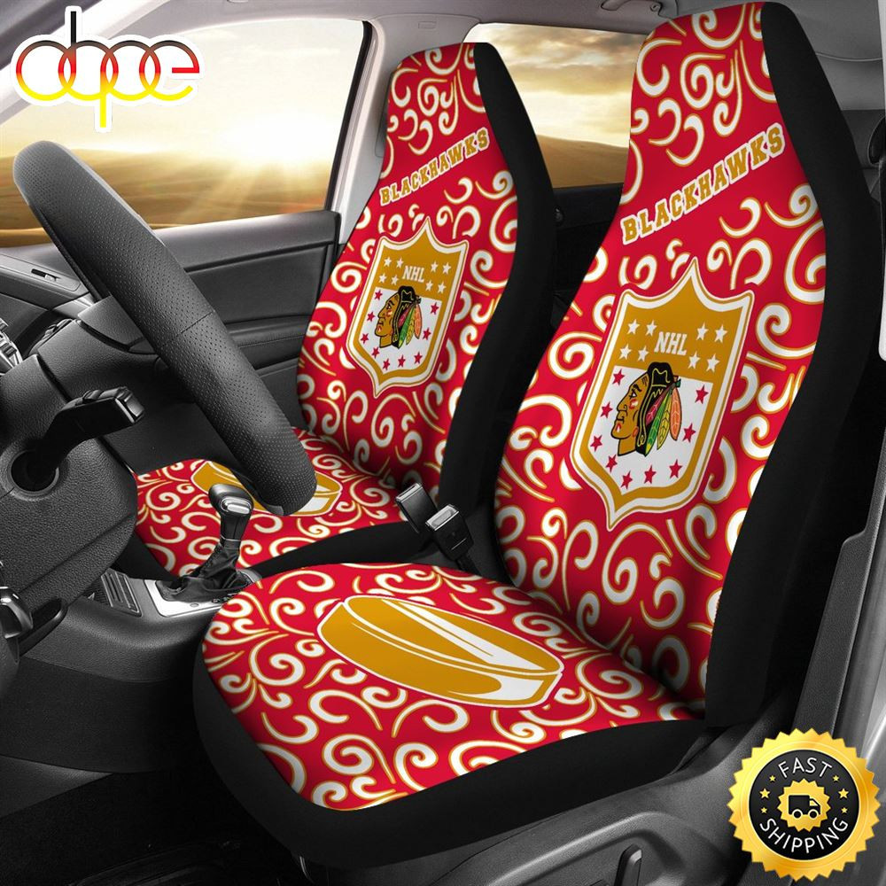 Chicago Blackhawks Car Seat Covers Sets For Car CSC3913