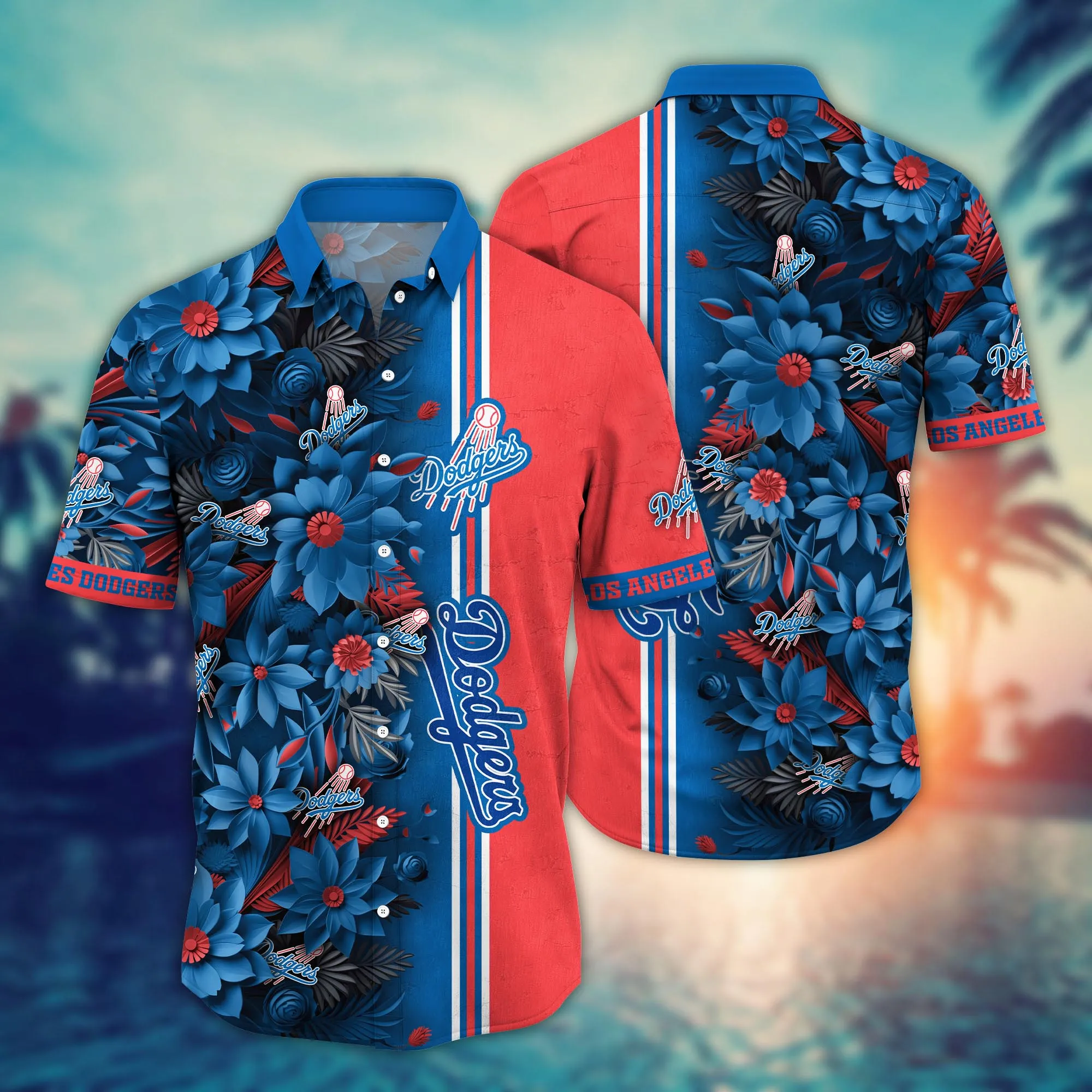 Los Angeles Dodgers Mlb Hawaiian Shirt Custom August Aloha Shirt