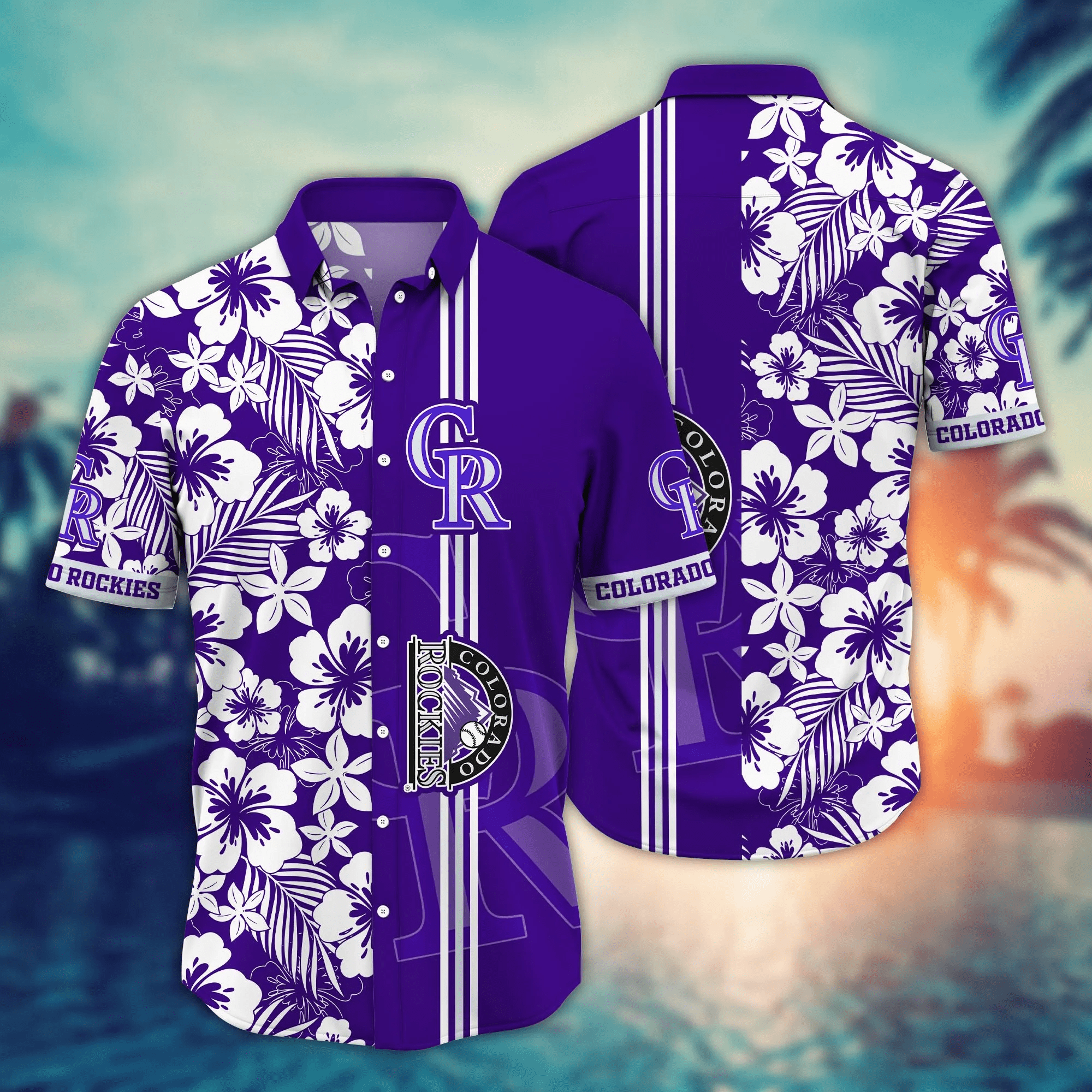 Colorado Rockies Mlb Hawaiian Shirt Beach Seasontime Aloha Shirt