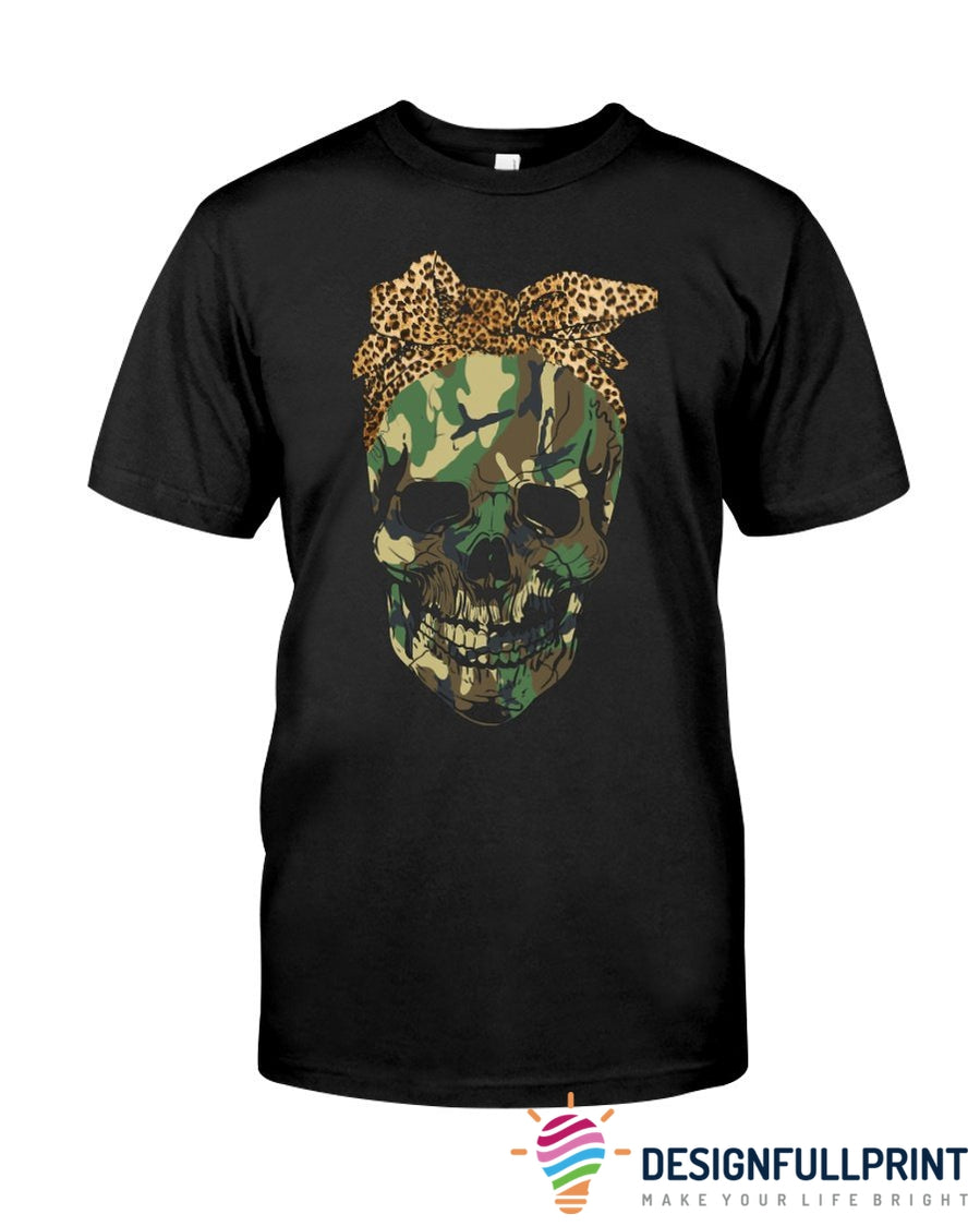 Skull Gift Skull Camo Leopard Patter …