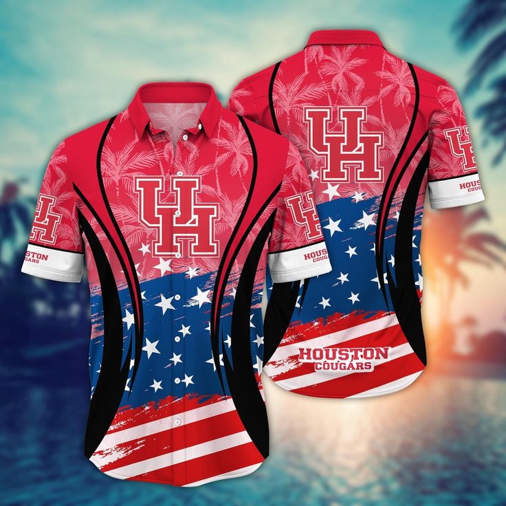 NCAA Houston Cougars Hawaiian Shirt …