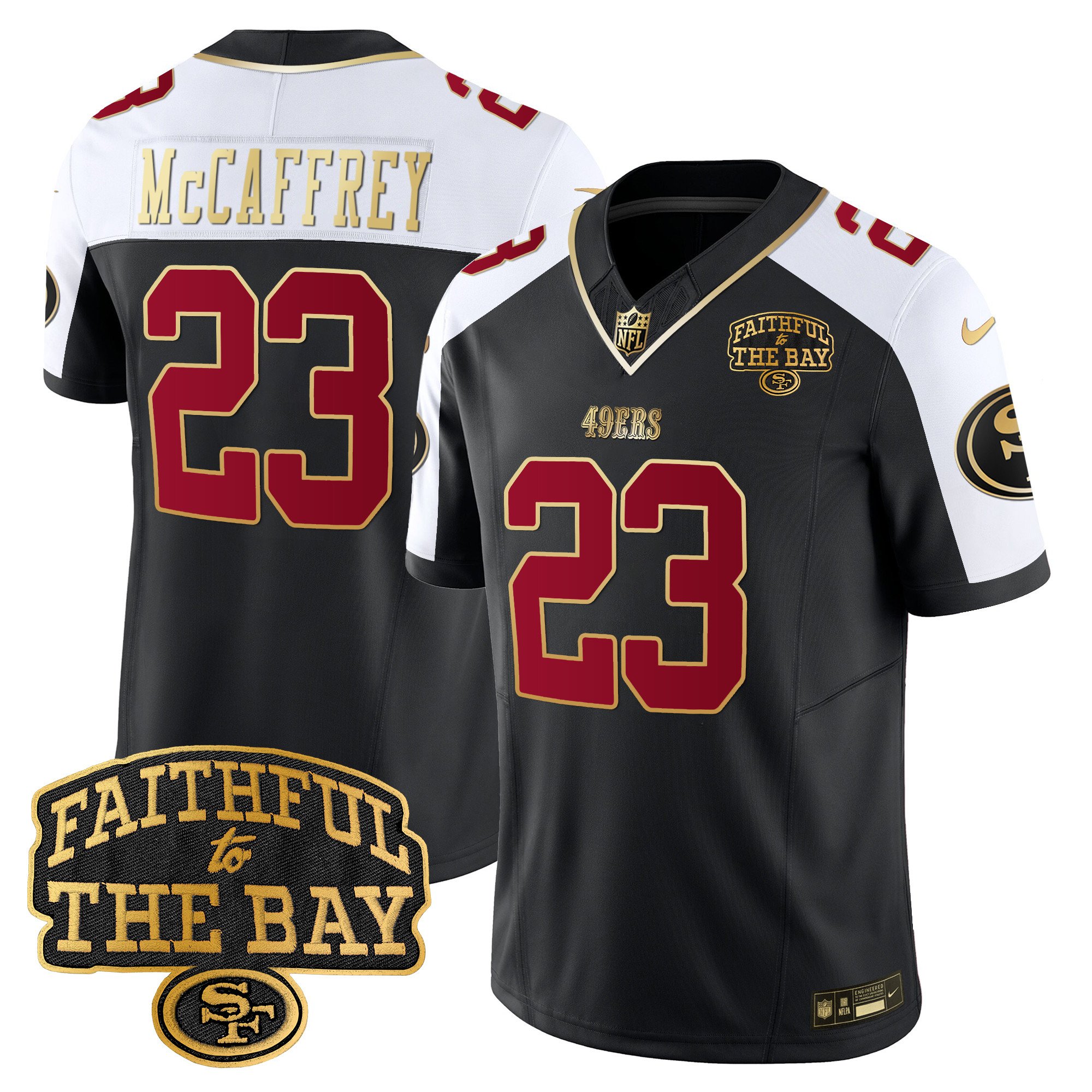 Men'S 49Ers Faithful To The Bay Patch Vapor Limited Jersey V8 - All Stitched