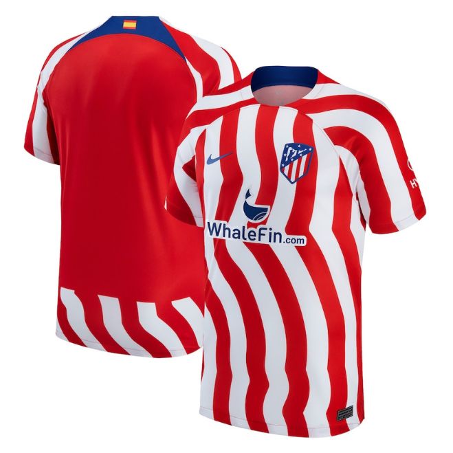 Atletico De Madrid Unisex Shirt 2022/23 Home Custom Jersey – Red/White