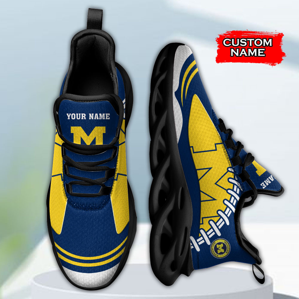 Michigan Wolverines Max Soul Shoes Sneakers For Men And Women 901