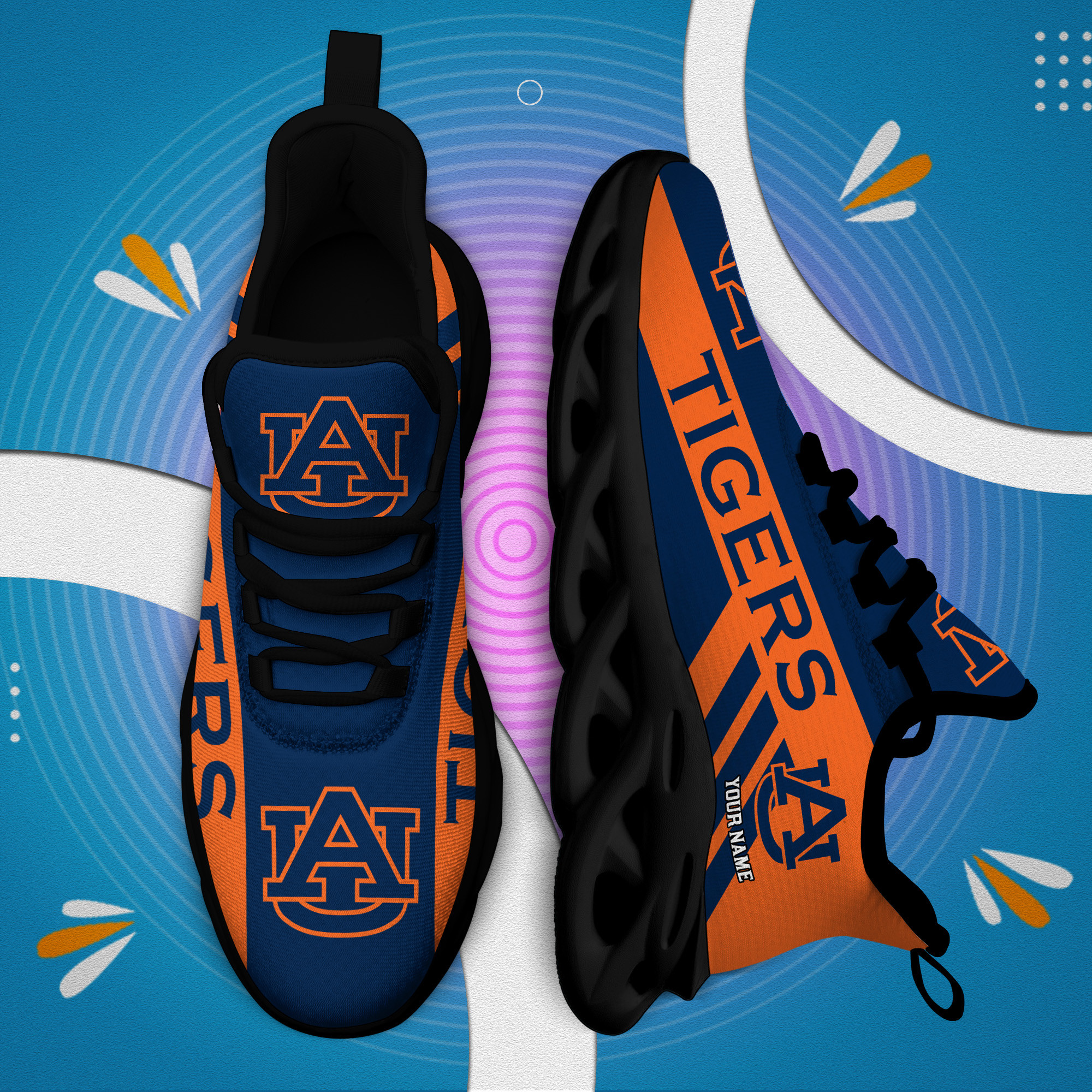 Auburn Tigers Max Soul Shoes Sneakers For Men And Women 1922