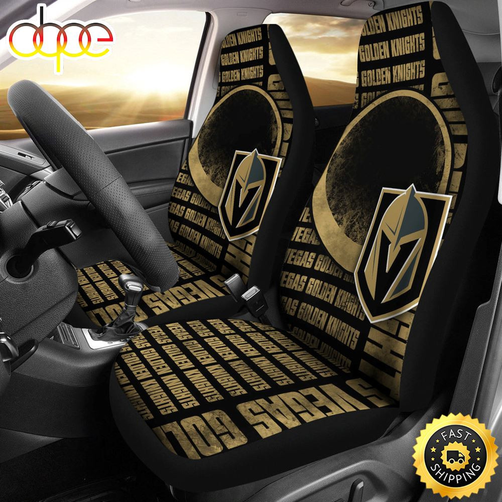 Gorgeous The Victory Vegas Golden Knights Car Seat Cover Set CSC2765