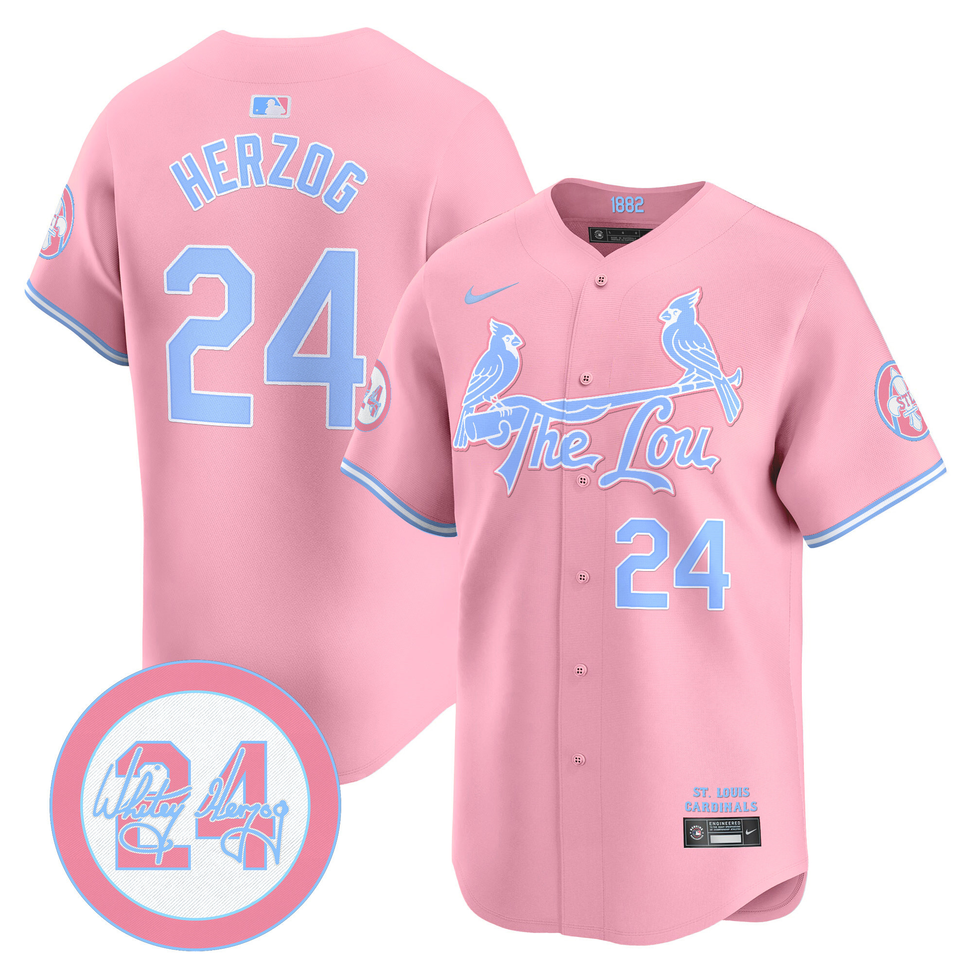 Unisex St. Louis Cardinals Bubblegum Pink Vapor Premier Limited Jersey – All Stitched