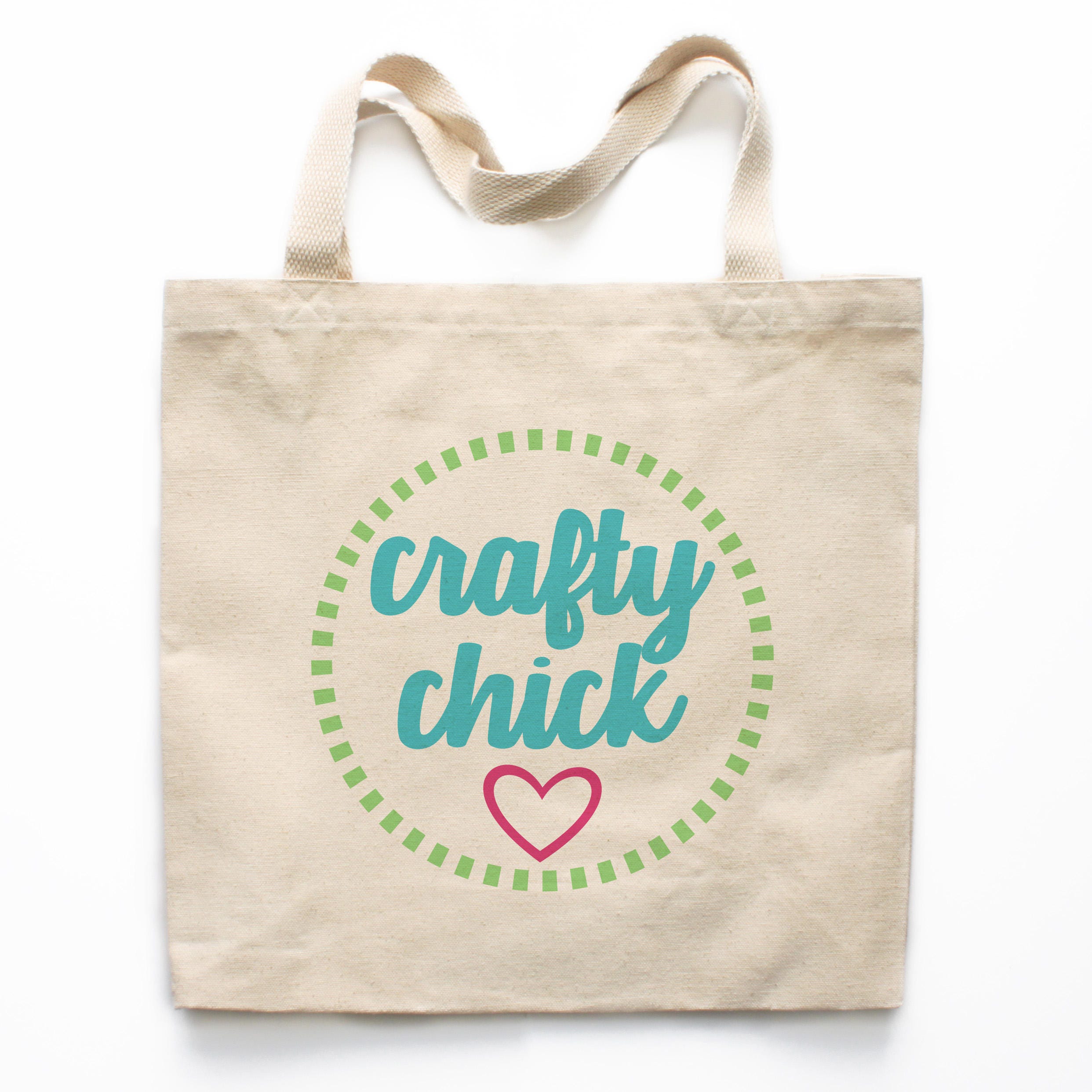 Craft Chick Tote, Crafty Bag, Gift for Crafters, Crafty Gift, Crafty Market Bag, Crafty Tote Bag, Crafty Reusable Grocery Bag 0355