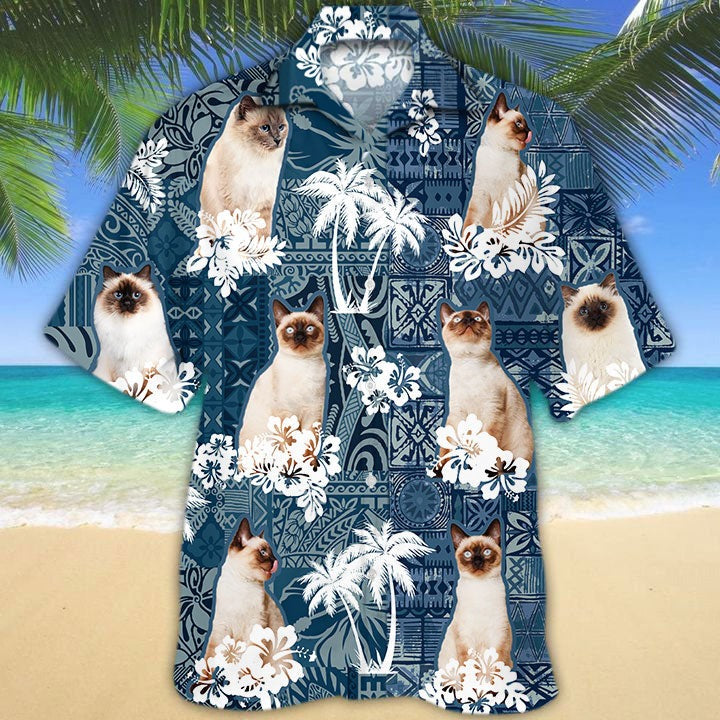 Cool Birman Hawaiian Shirt For Men And Woman, Aloha Birman Beach Shirts, Cat Hawaiian Shirts