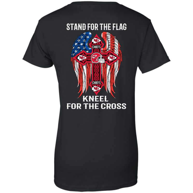 Kansas City Chiefs Football Stand For The Flag Kneel For The Cross Shirts