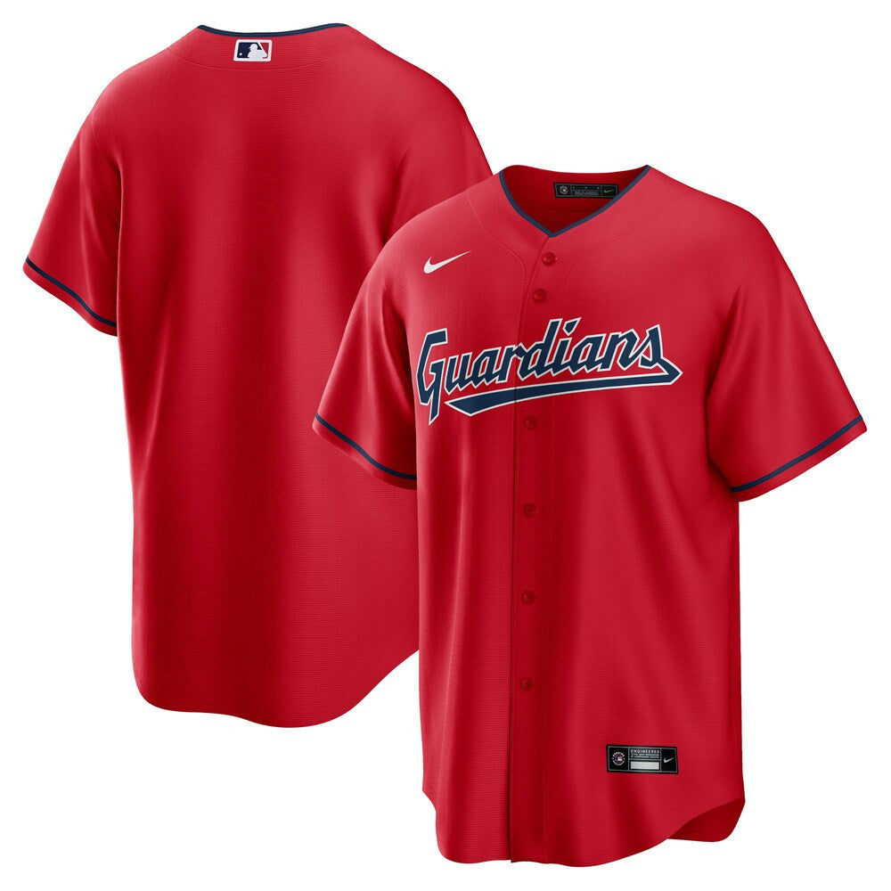 Men’S Cleveland Guardians Nike Red Alternate Replica Team Jersey ...