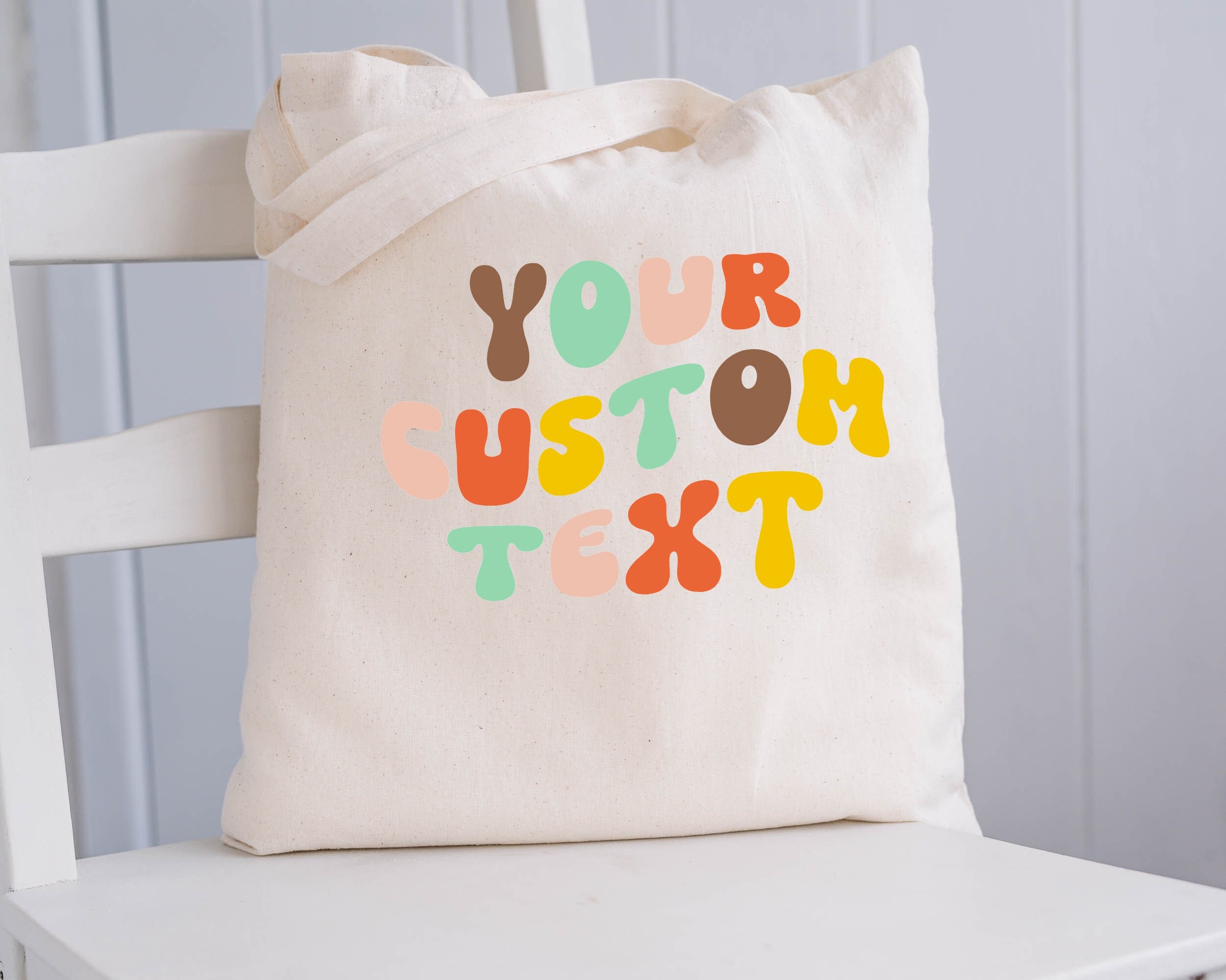 Personalized Bag Tote, Thank You Bag Custom, Tote Shopper, Thank You Bag Custom, Gift For Her Bag, Gift For Her Reusable Bag, Christmas Gift