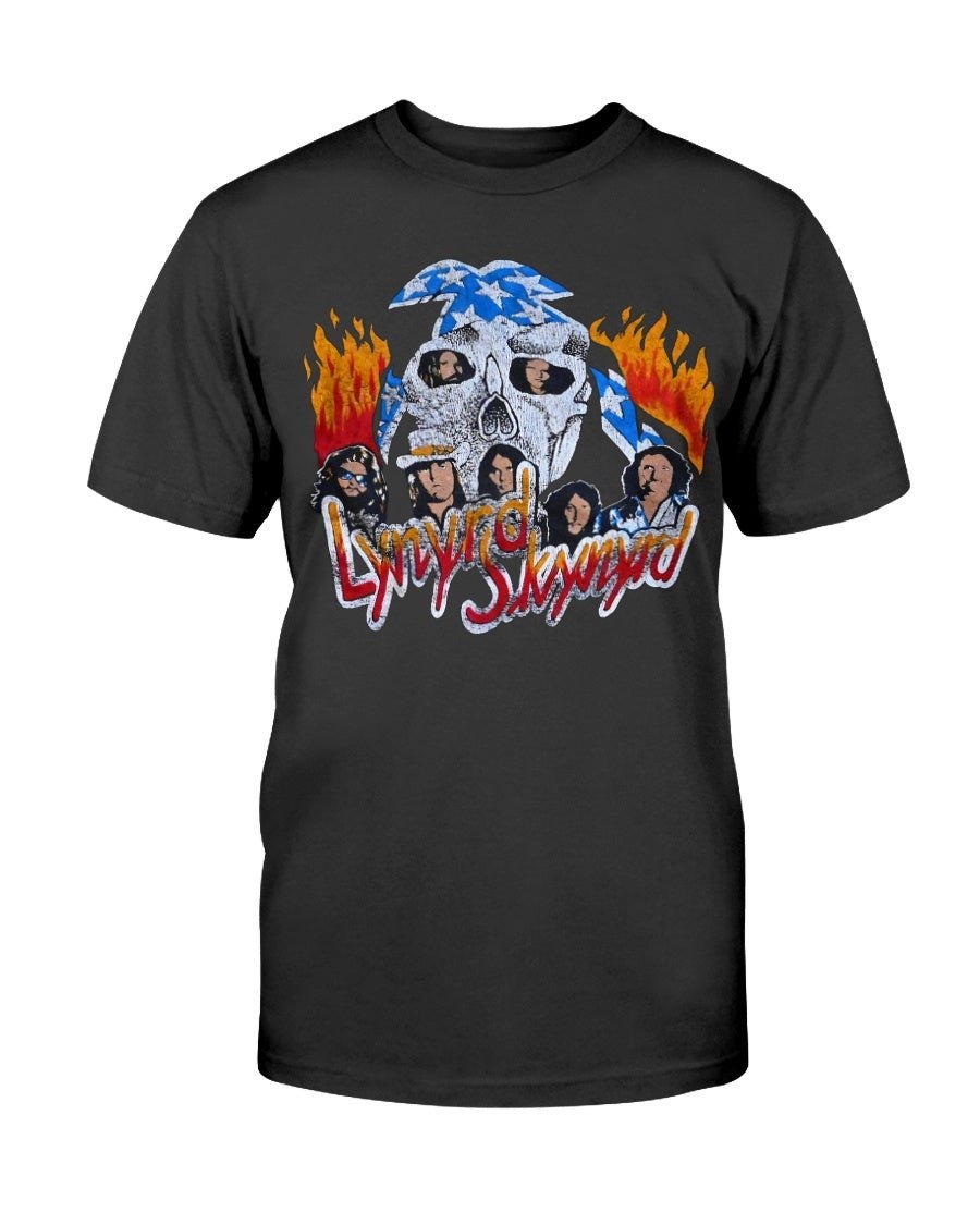 1970S Lynyrd Skynyrd Vintage Rare Concert 76 77 Tour Southern Rock Band T Shirt 210922
