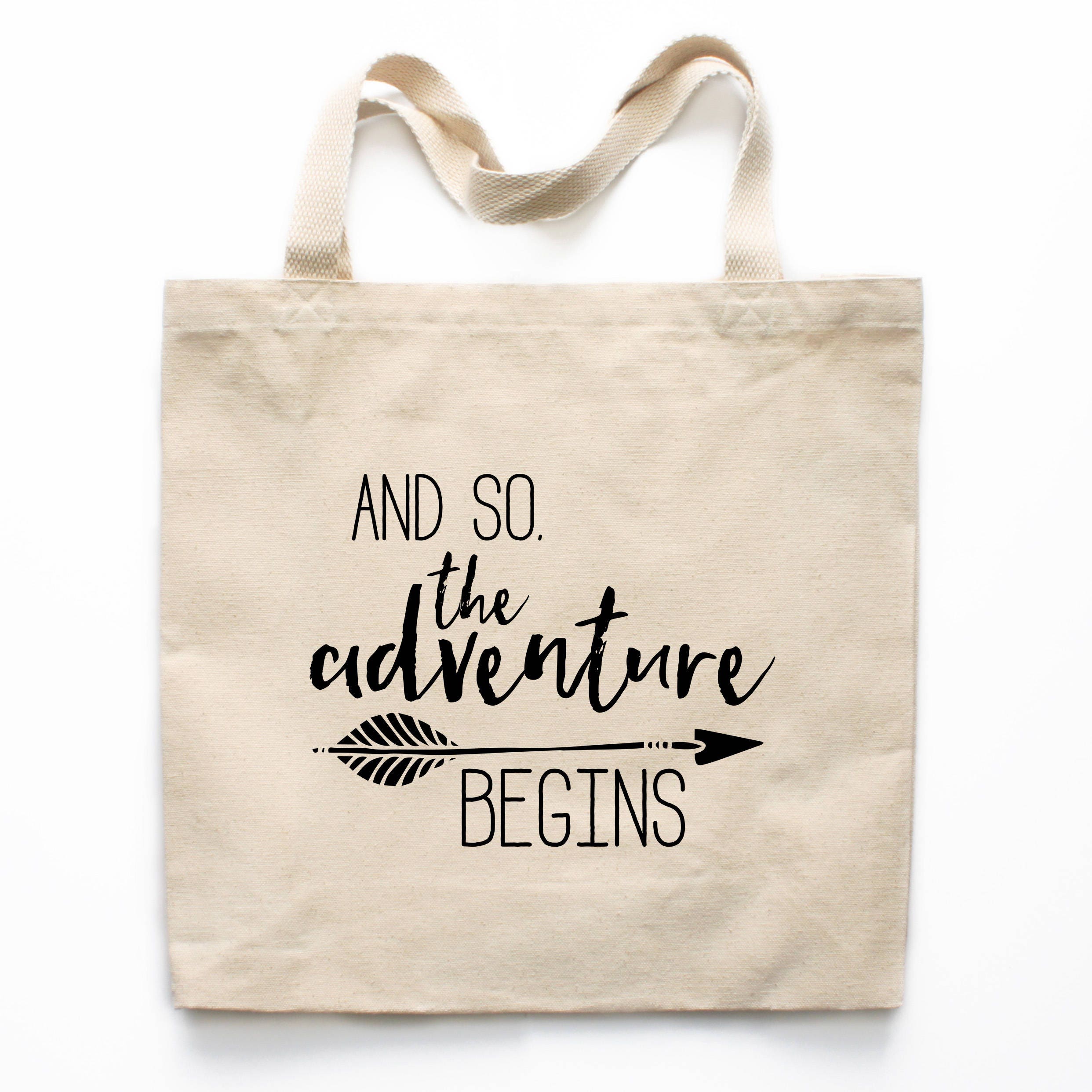 And So The Adventure Begins Tote Bag, Wanderlust Bag, Adventure Gifts, Wanderlust Gifts, Traveler Gifts, Travel Tote Bag, Adventure Bag 0050