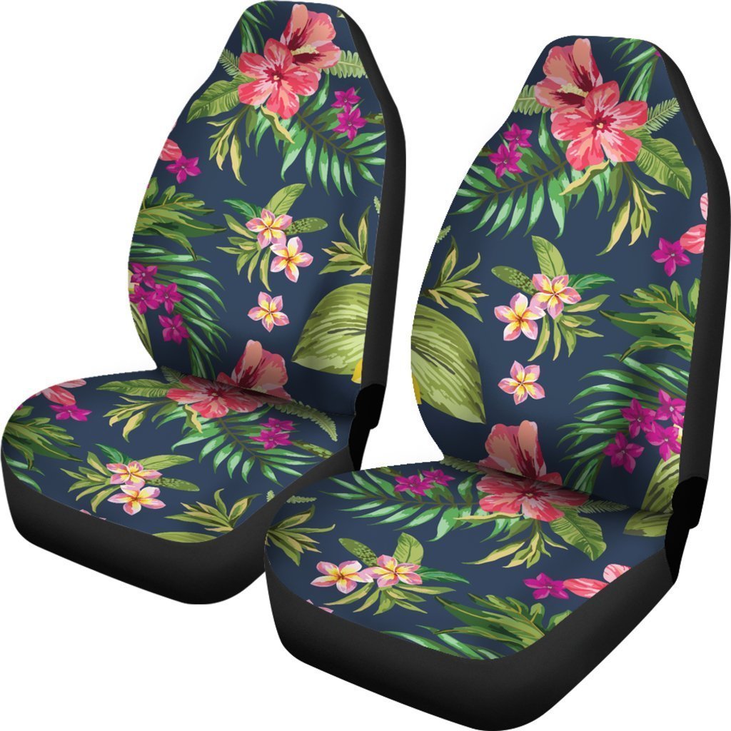 Aloha Hawaiian Flowers Pattern Print Universal Fit Car Seat Covers