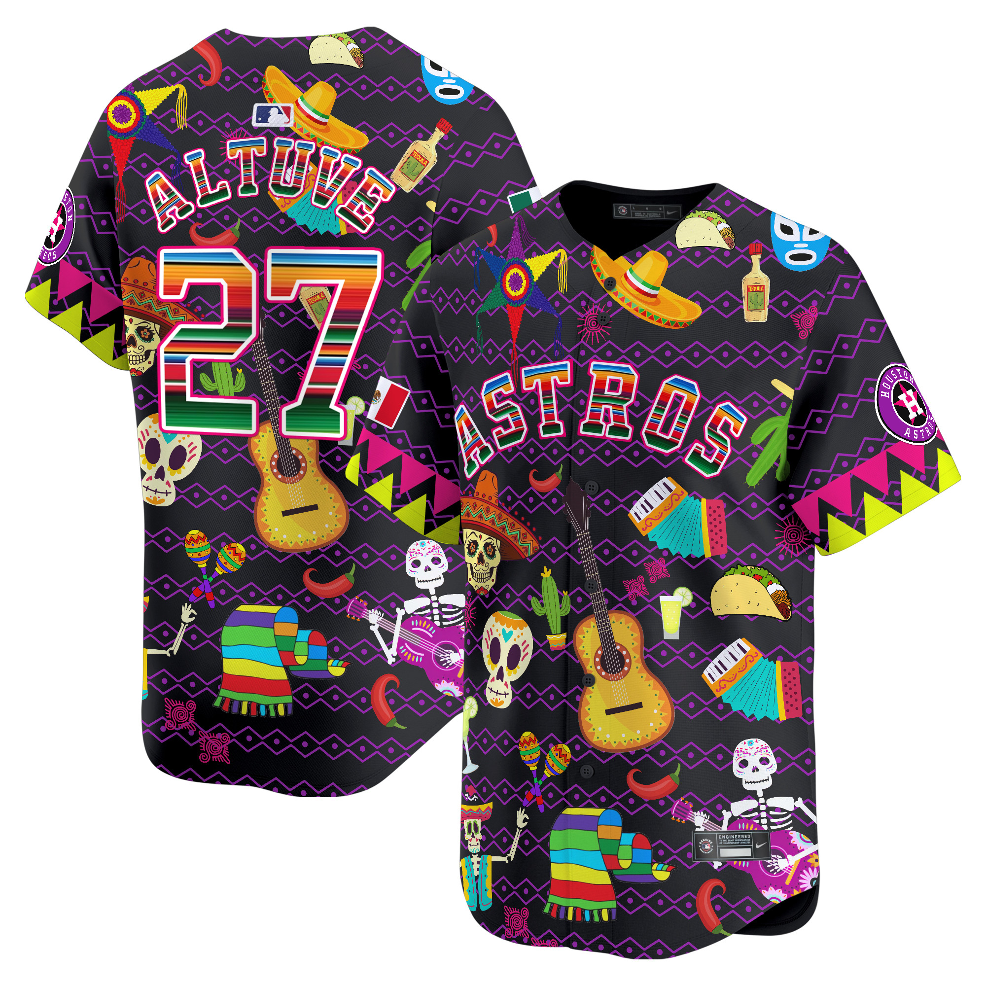 Astros Mexico Cinco De Mayo Vapor Premier Limited Jersey – Printed