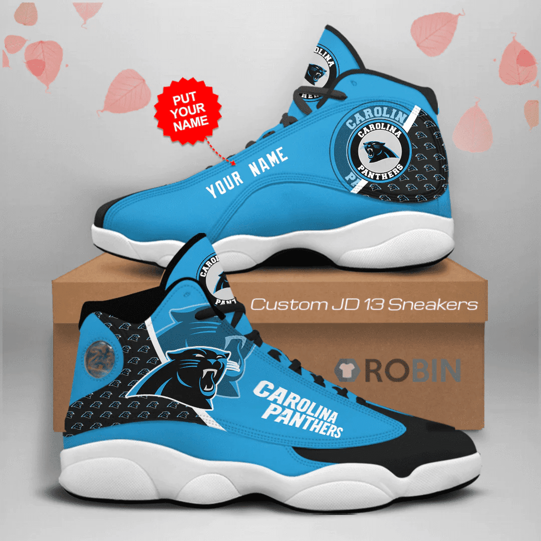 Carolina Panthers Air Jordan 13 Shoes Personalized JD13 V2737