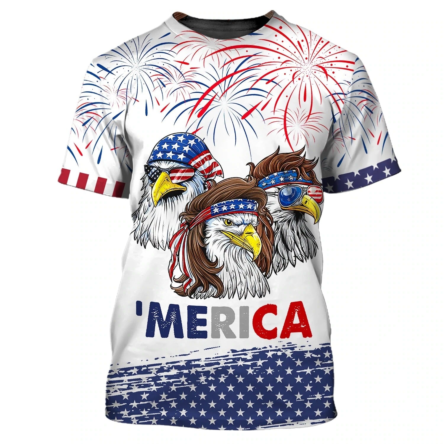 Eagle American Hawaiian Shirt Independence Day Is Coming 3D Full Print T Shirt 4Th July Usa Shirt