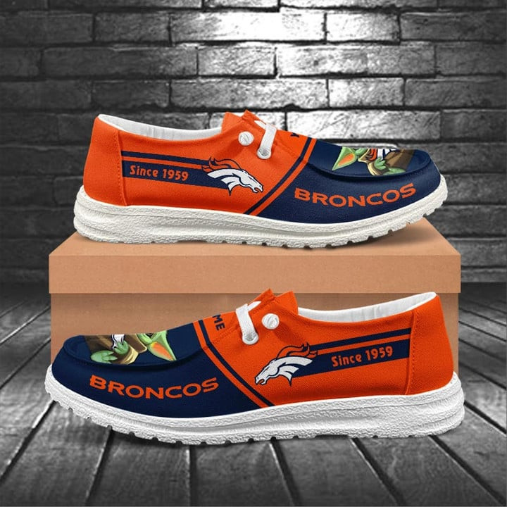 Denver Broncos Moccasin Slippers ? Hey Dude Shoes Style