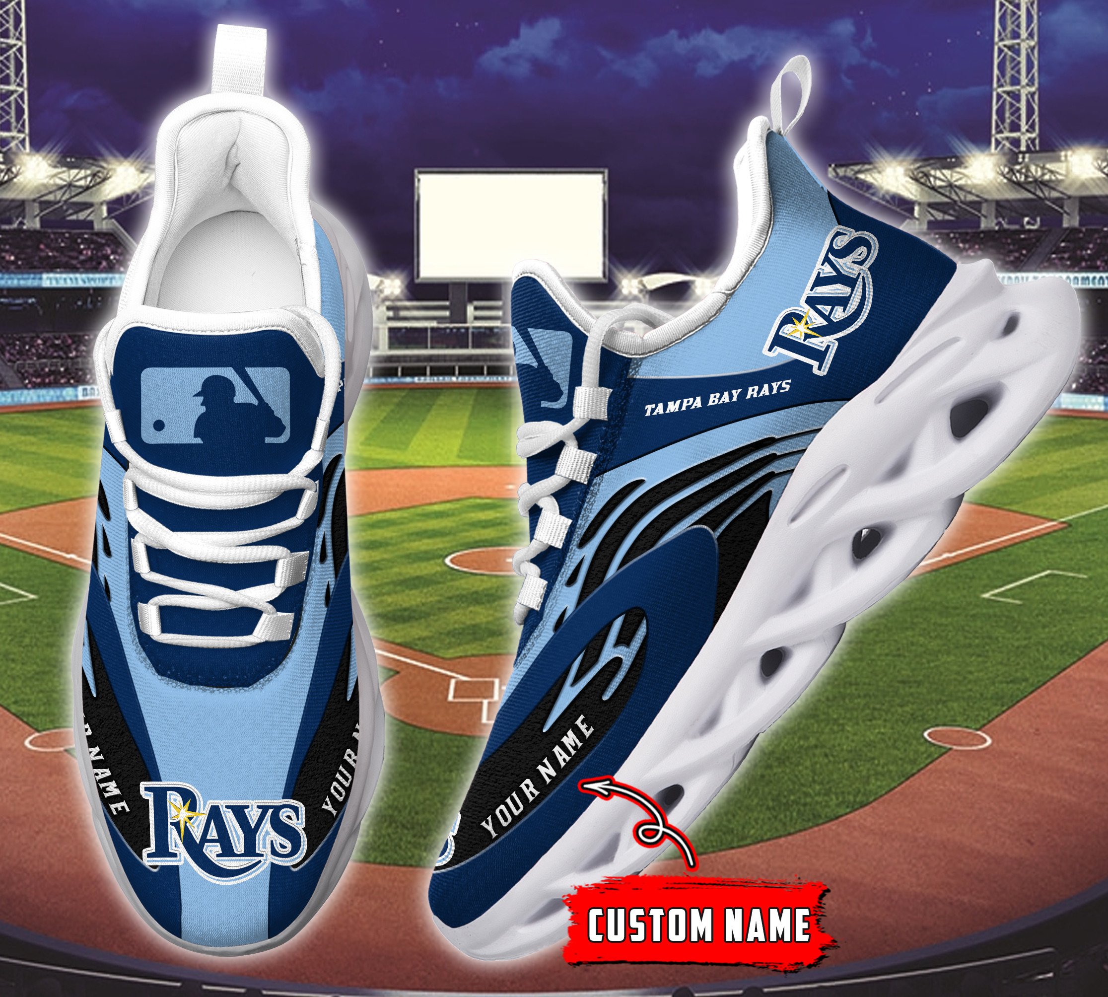 Tampa Bay Rays Max Soul Shoes Sneakers For Men And Women Ver 10