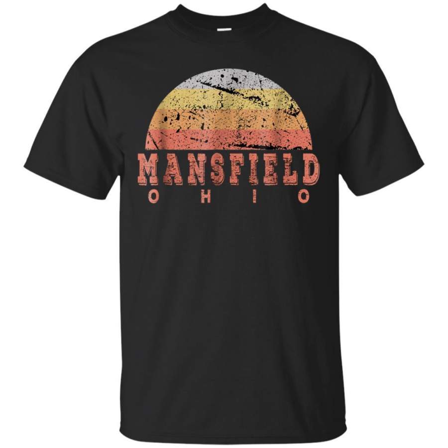 AGR Mansfield Ohio Retro Vintage Sunset Shirt Jaq T-shirt