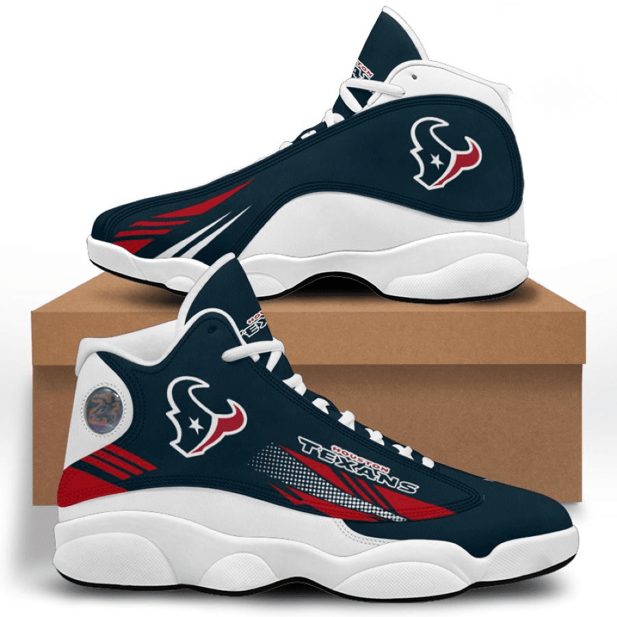 Houston Texans Red Black Air Jordan 13 Shoes Sneakers JD13 V2565