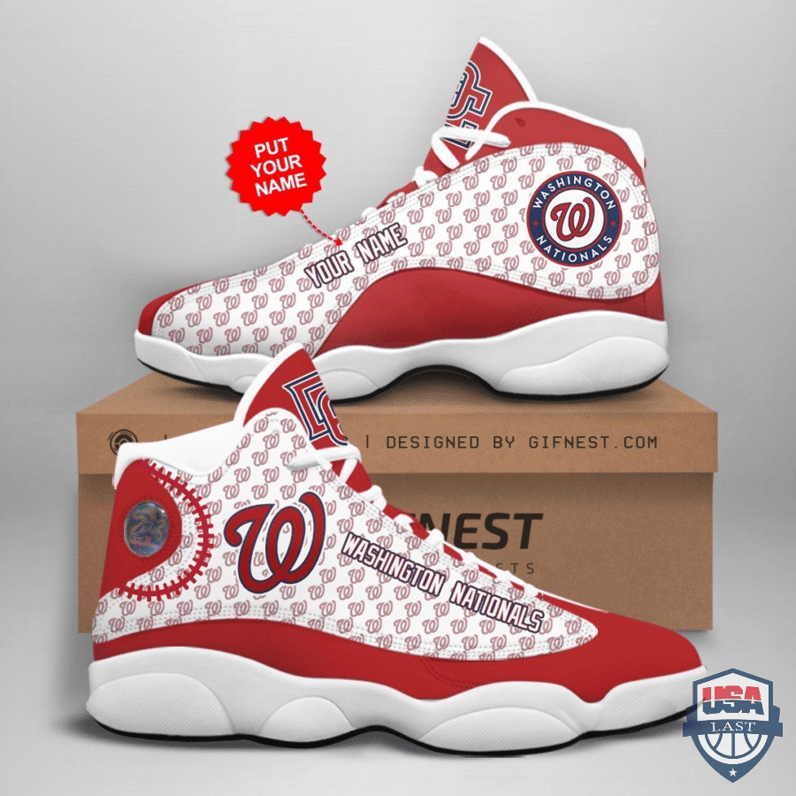 Washington Nationals Custom Name JD 13 Shoes JD13 V1437