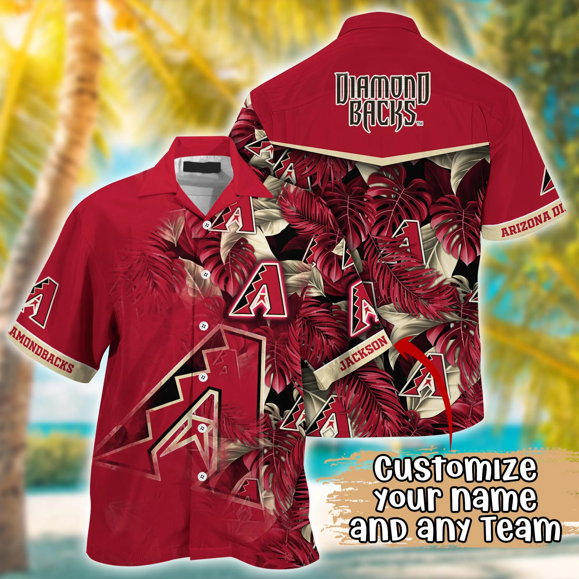 Arizona Diamondbacks Mlb Summer Hawaii Shirt And Tshirt Custom Aloha Shirt