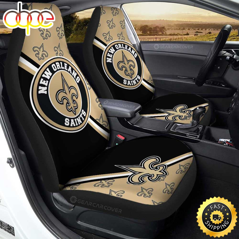 New Orleans Saints Customized Car Seat Cover Set For Fans CSC7486