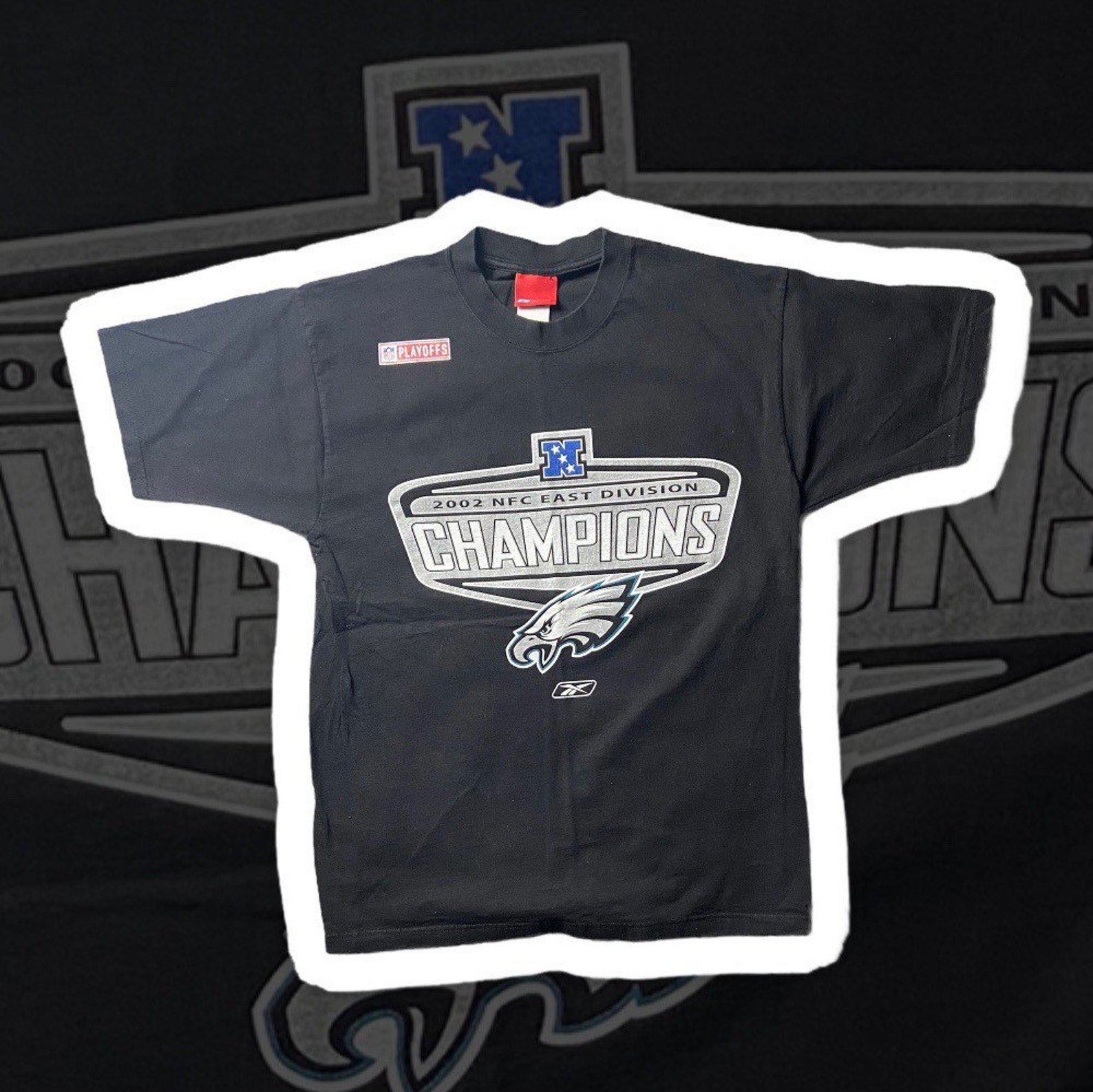 Vintage 2002 Reebok Philadelphia Eagles Nfc East Champion T Shirt