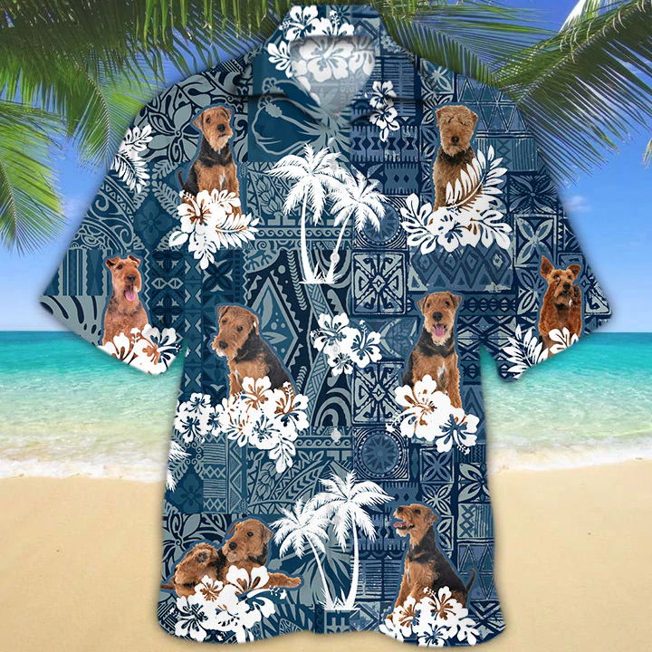 Welsh Terrier Hawaiian Shirt