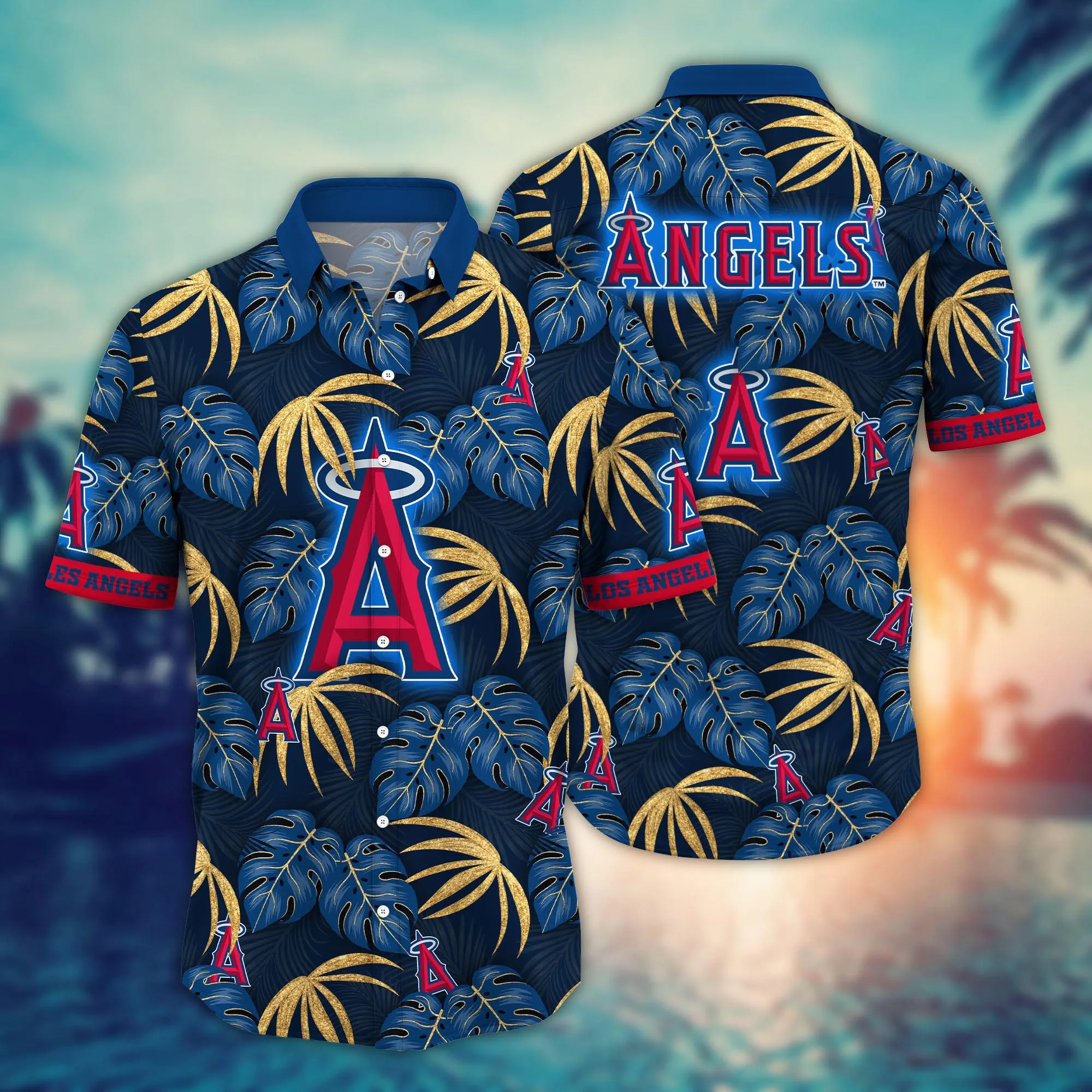 Los Angeles Angels Mlb Hawaiian Shirt Vacation Aloha Shirt