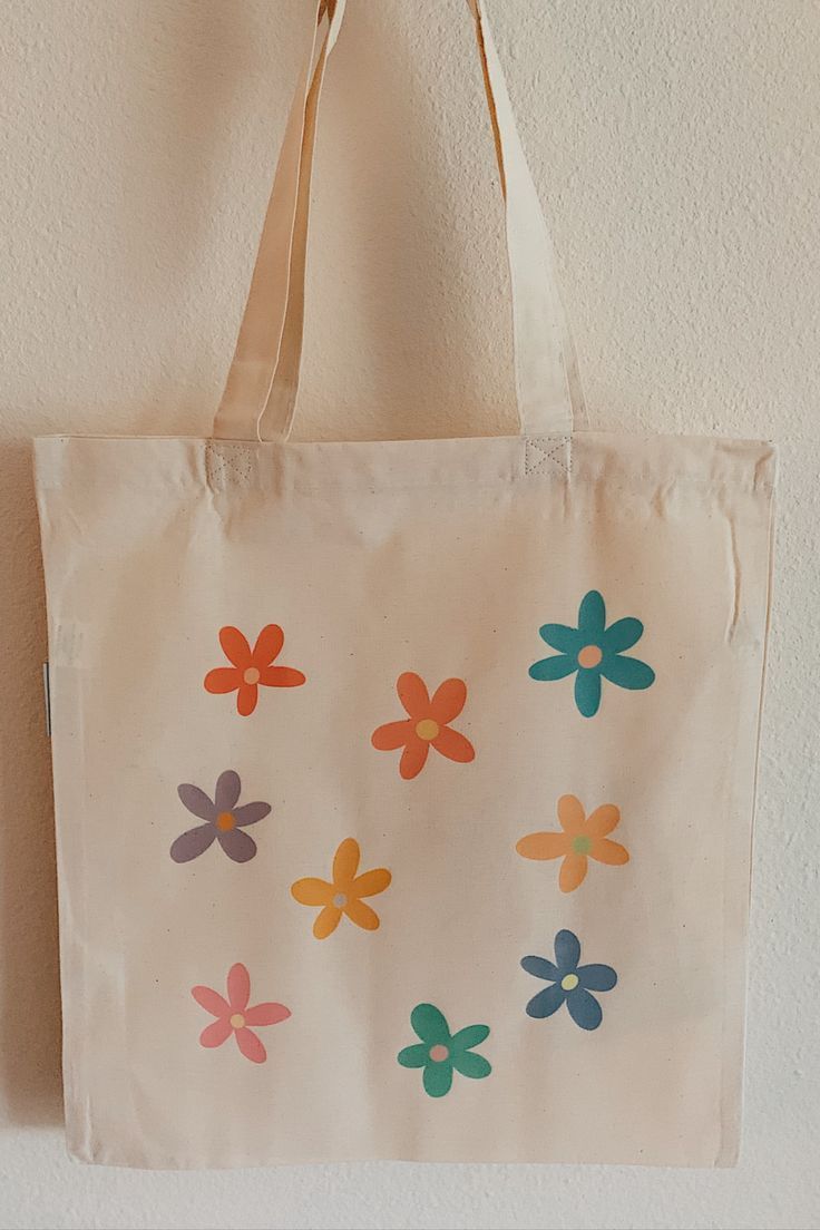 Flower Power Tote – with foldable pouch, cute tote bag, organic cotton tote, sustainable tote |  tote bag design, Handpainted tote bags, Canvas bag , Best Tote Bags Ideas, Cute Tote Bags Ideas, Tote Bag Design Ideas, Girls Tote Bag, Best Canvas Tote Bags Ideas