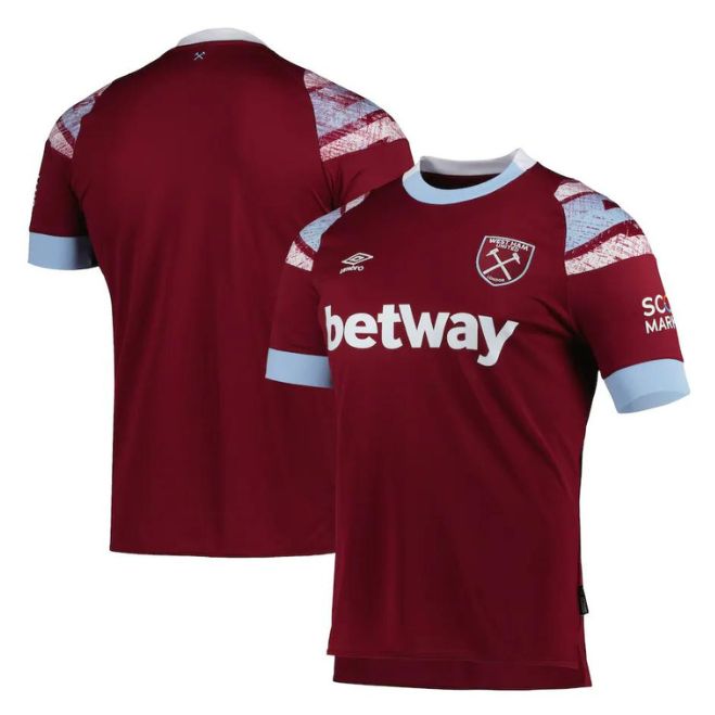 West Ham United Unisex Shirt 2022/23 Home Custom Jersey – Burgundy