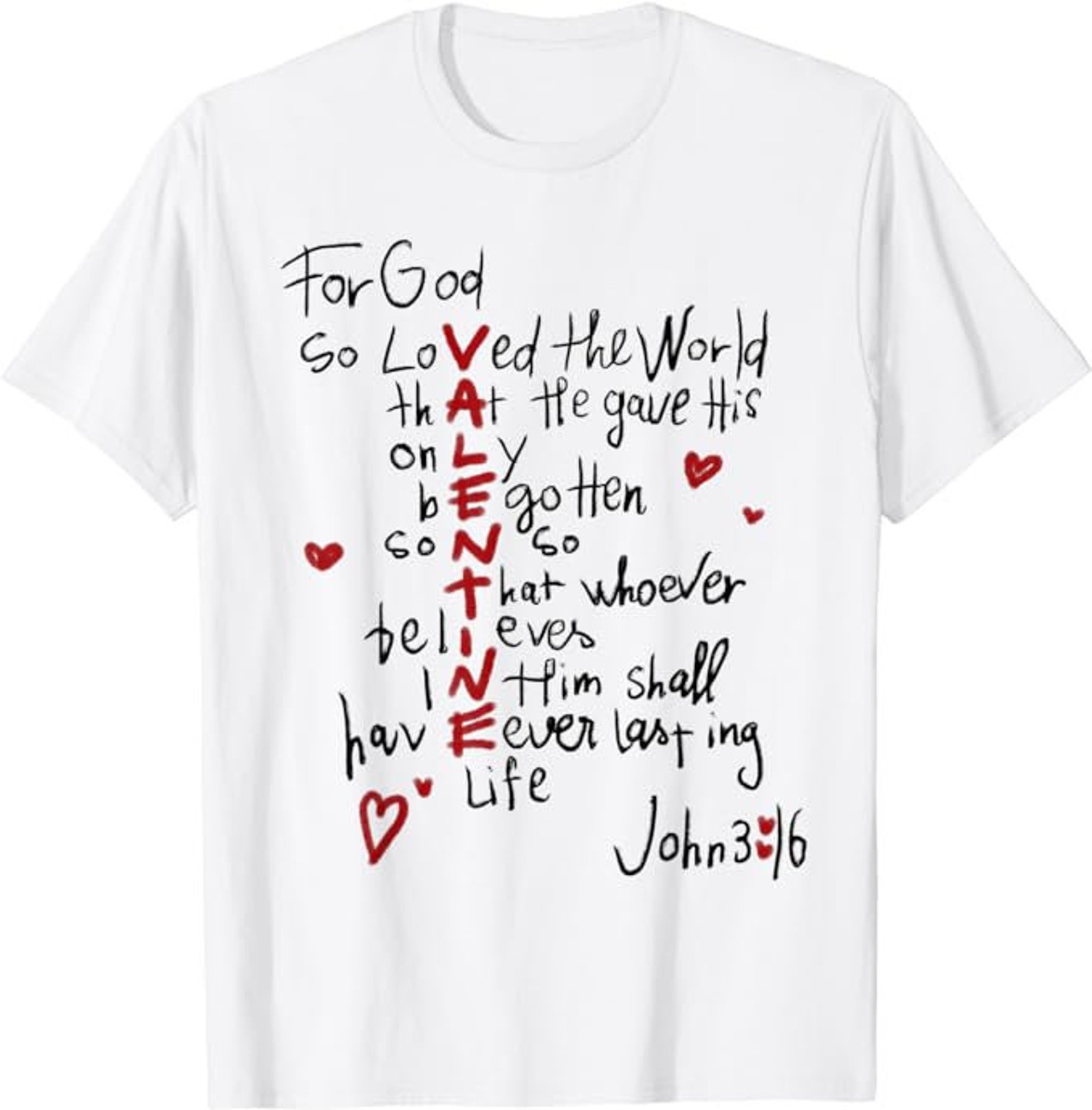 For God So Loved The World Valentine Christian shirt