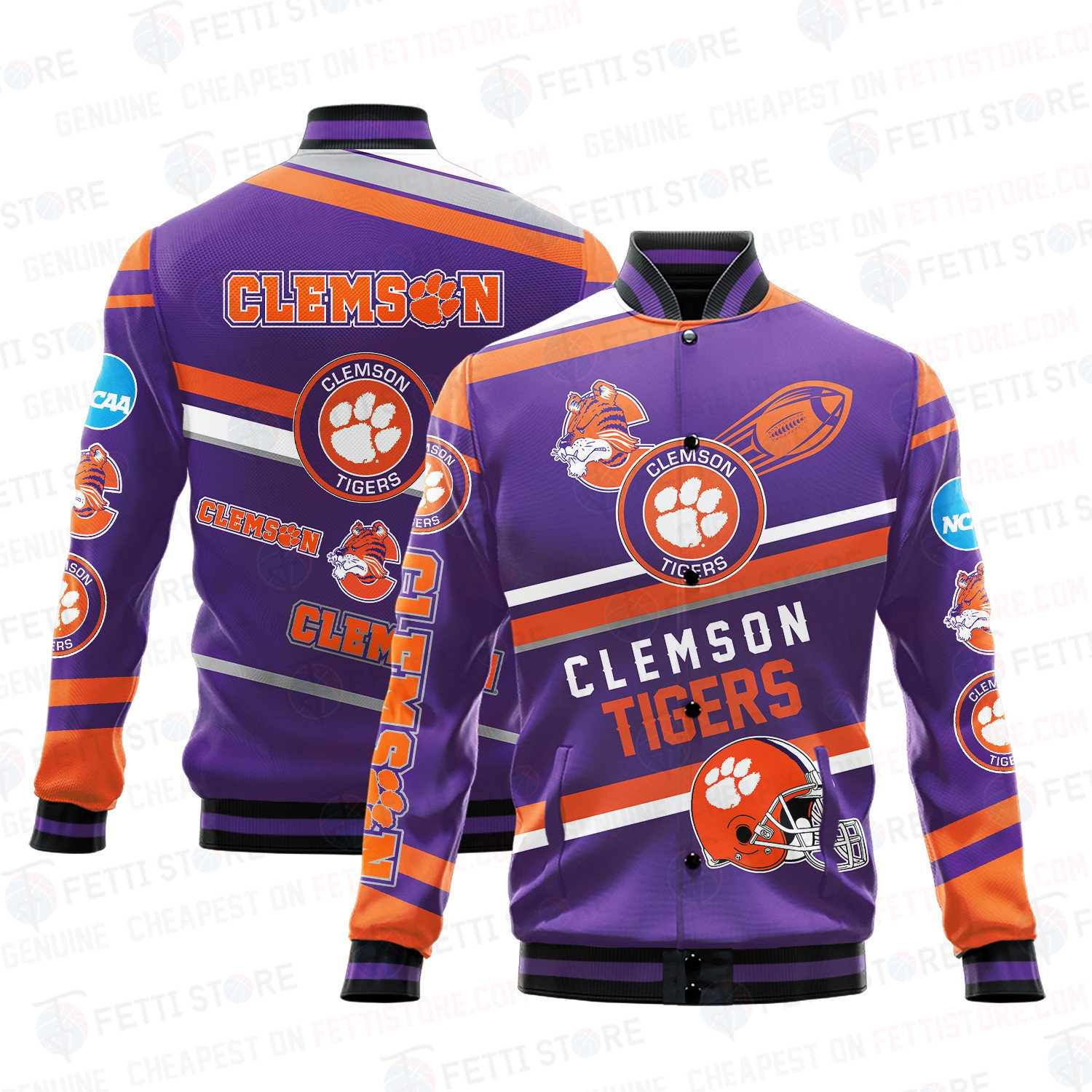 Clemson Tigers NCAA Division I Football Varsity Jacket SH Ver 02