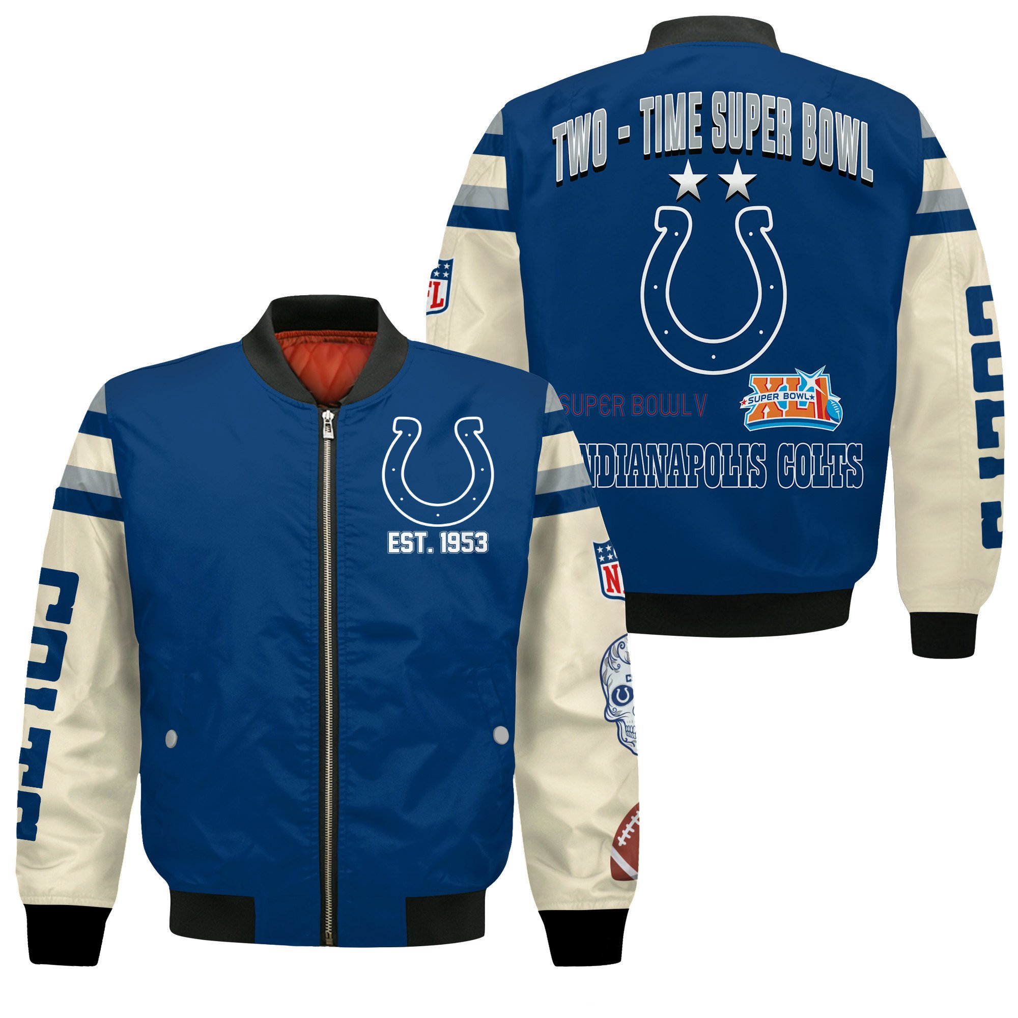 Indianapolis Colts X Champions Design Bomber Jacket BJ958