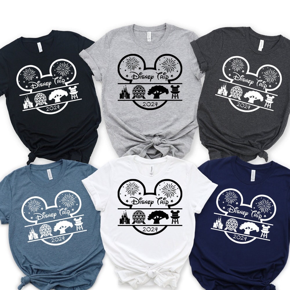 Disney 2024 Shirts, Disney Vacation, Disneyworld Shirts, Disney Couple Shirts, Disney Clothes, Disney Family Shirts, Disney Trip Shirts X Teetrailblazer Blueshirtfarm