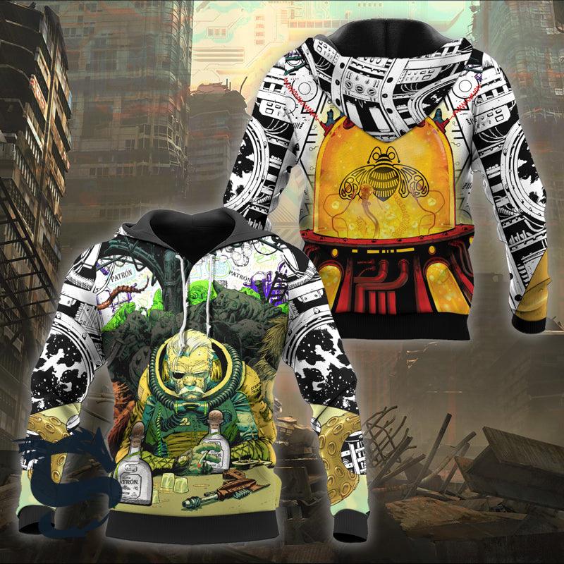 The Old Man Of Fear Agent Drink Patron Hoodie & Zip Hoodie