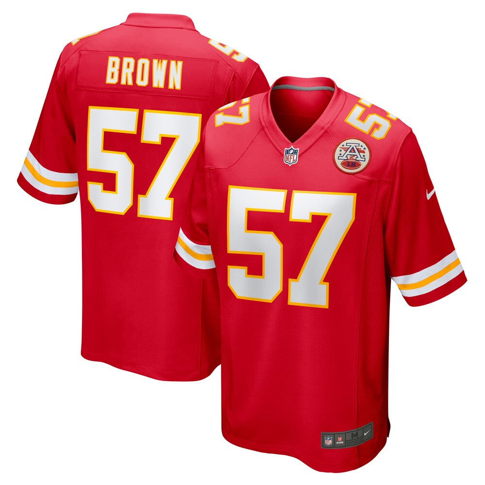 Men’S Kansas City Chiefs Orlando Brown Nike Red Game Jersey