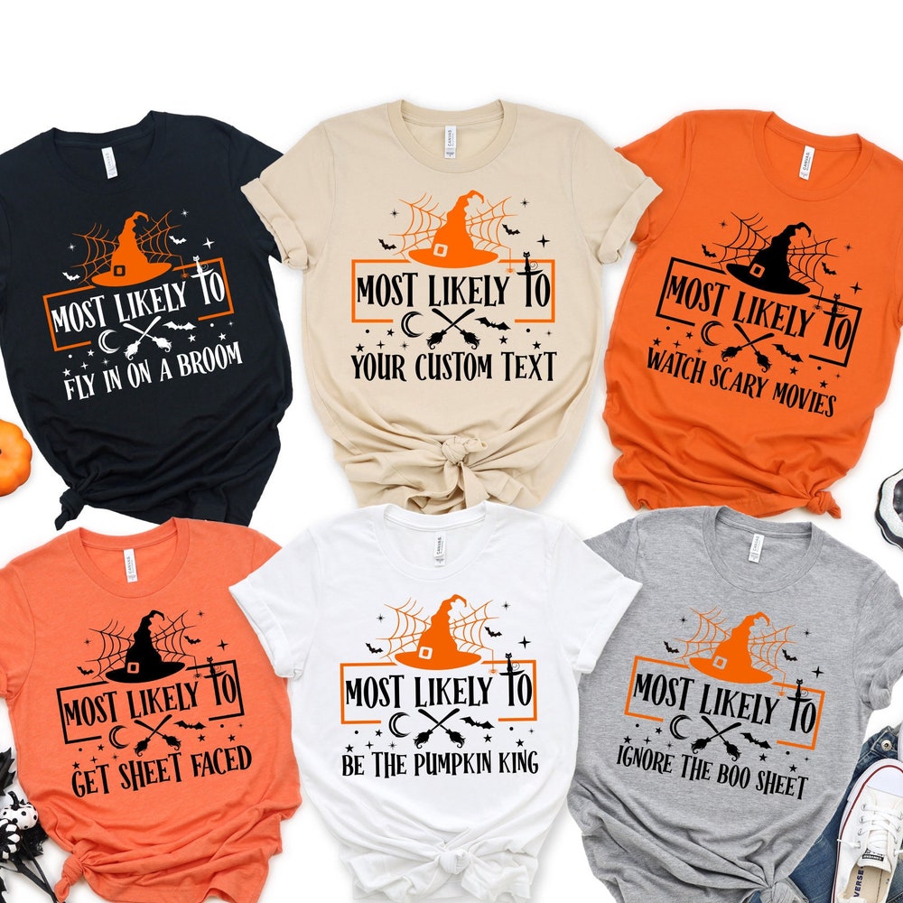 75 Quotes Most Likely Halloween Shirt, Funny Halloween Matching Shirt, Halloween Family Shirt, Halloween Shirt, Halloween Most Likely Shirt x Trending 2024 X Decanow