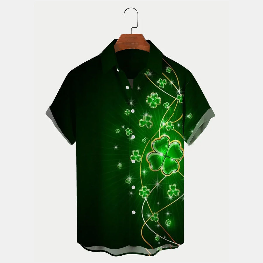 St. Patrick’S Day Shamrock Hawaiian Shirt, St. Patrick’S Day Hawaii Shirt For Men And Women