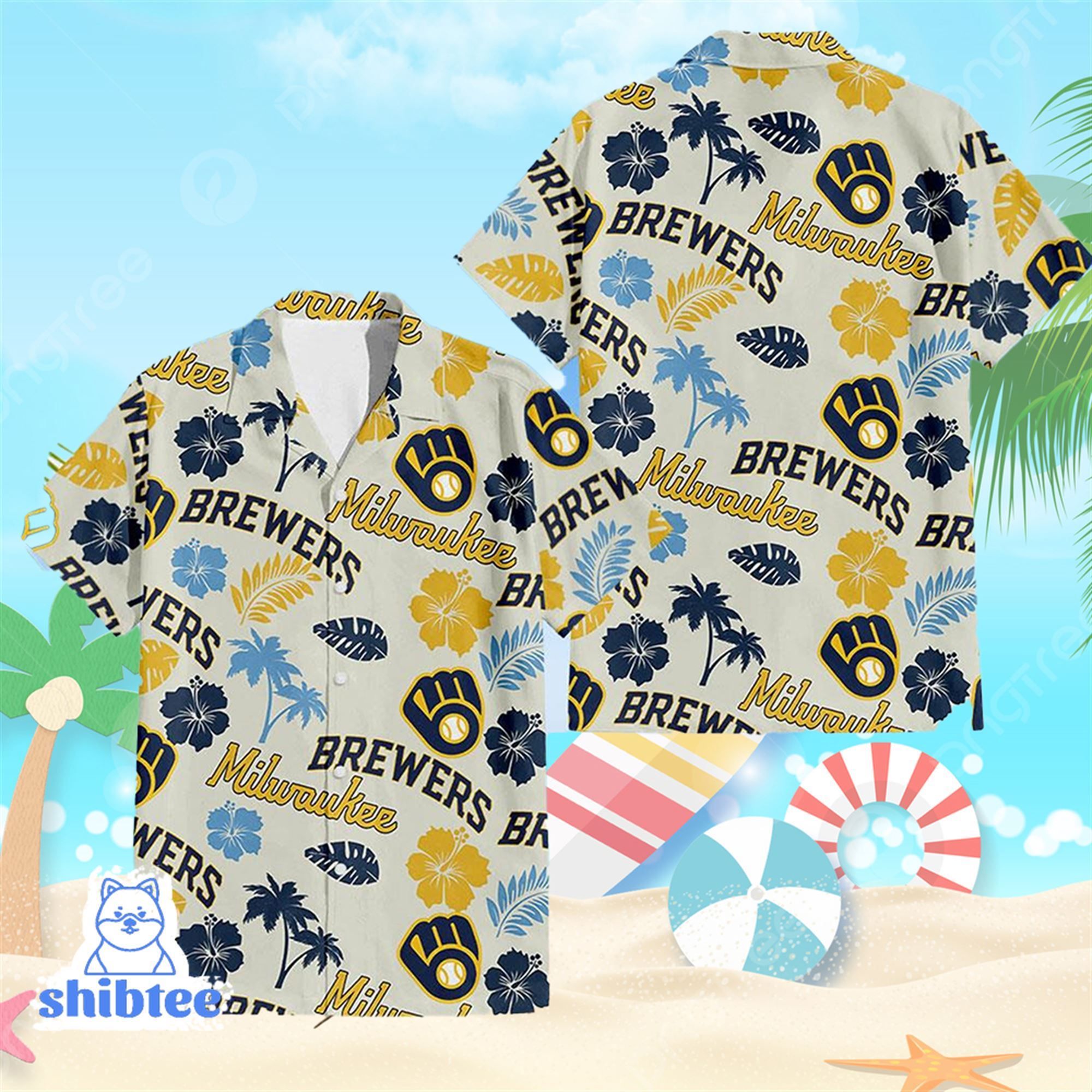 Milwaukee Brewers Hawaiian Shirt Beach Shorts Giveaway