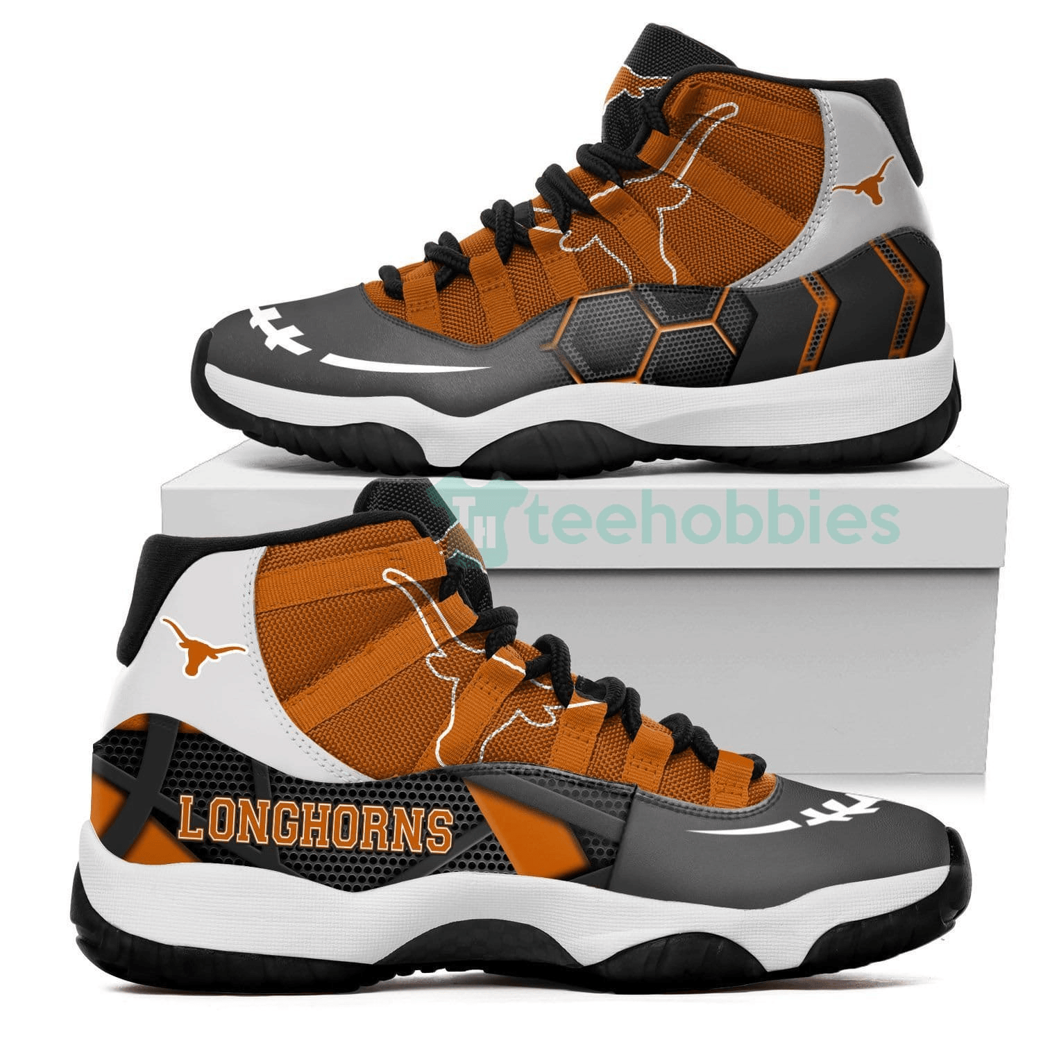 Texas Longhorns New Air Jordan 11 Shoes Sport Sneakers Gift